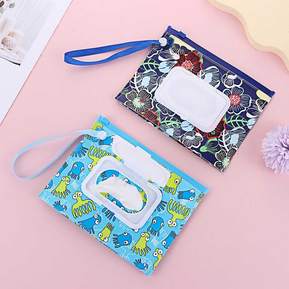 1Pcs Portable Wet Wipes Bag Fl - Baby Products Carry Bag 评论和价格