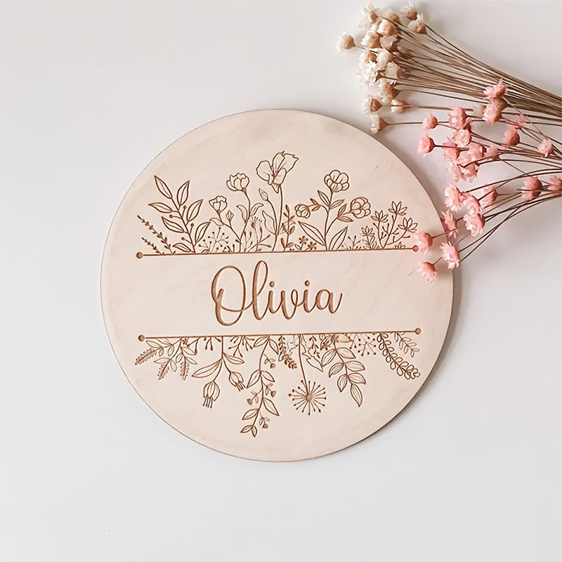 Personalized Floral Engraved N - Baby Products Decoration 评论和价格