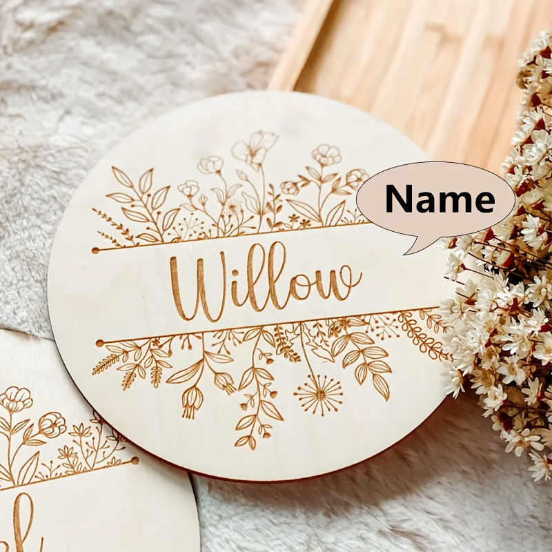 Personalized Floral Engraved N - Baby Products Decoration 评论和价格