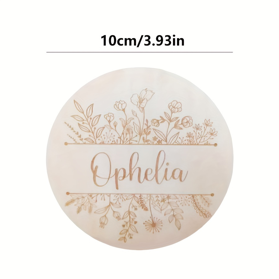 Personalized Floral Engraved N - Baby Products Decoration 评论和价格