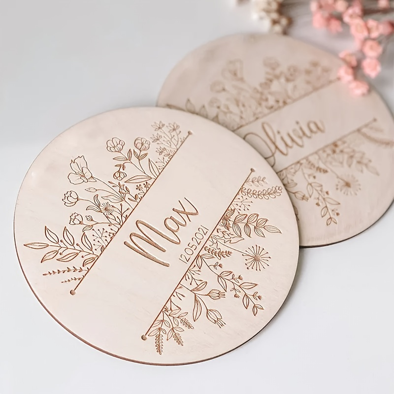 Personalized Floral Engraved N - Baby Products Decoration 评论和价格