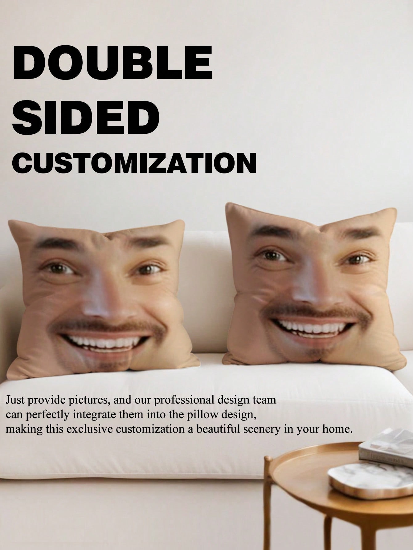 1pc Custom Face Square Pillow  - Baby Products Decoration 评论和价格