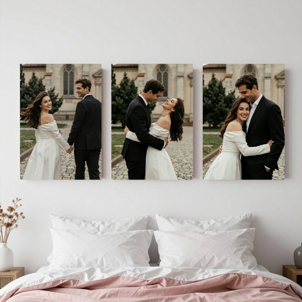 Set of 3 Custom Photo Canvas P - Baby Products Decoration 评论和价格