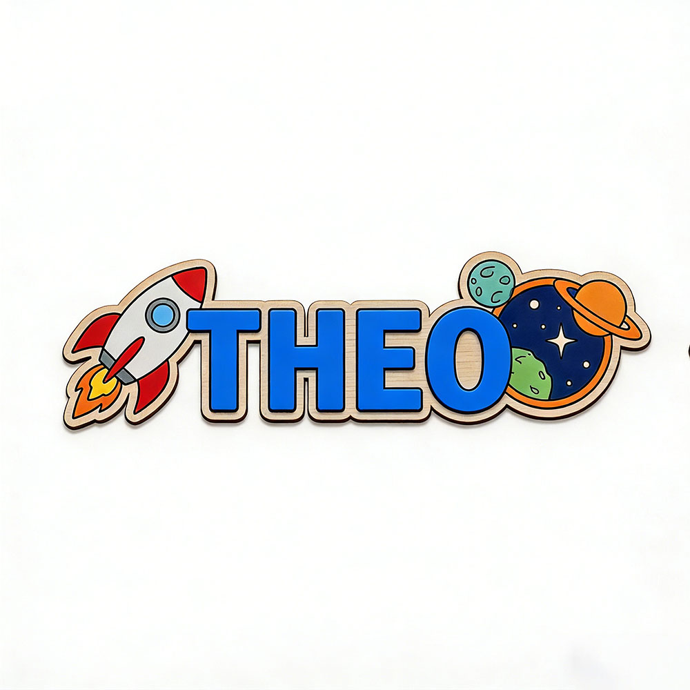 Personalized Space Rocket Name - Baby Products Decoration 评论和价格