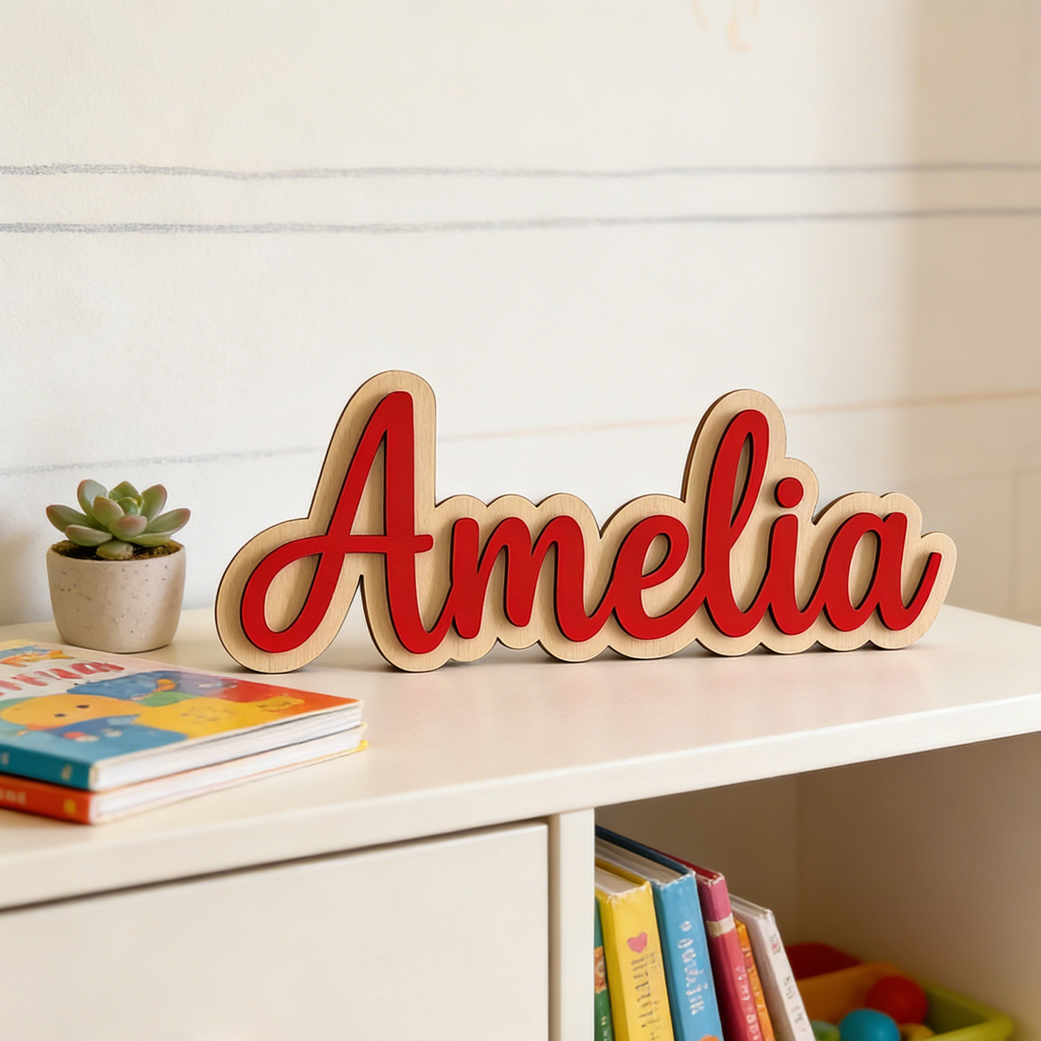 1pc Customized Double-layer Wo - Baby Products Decoration 评论和价格