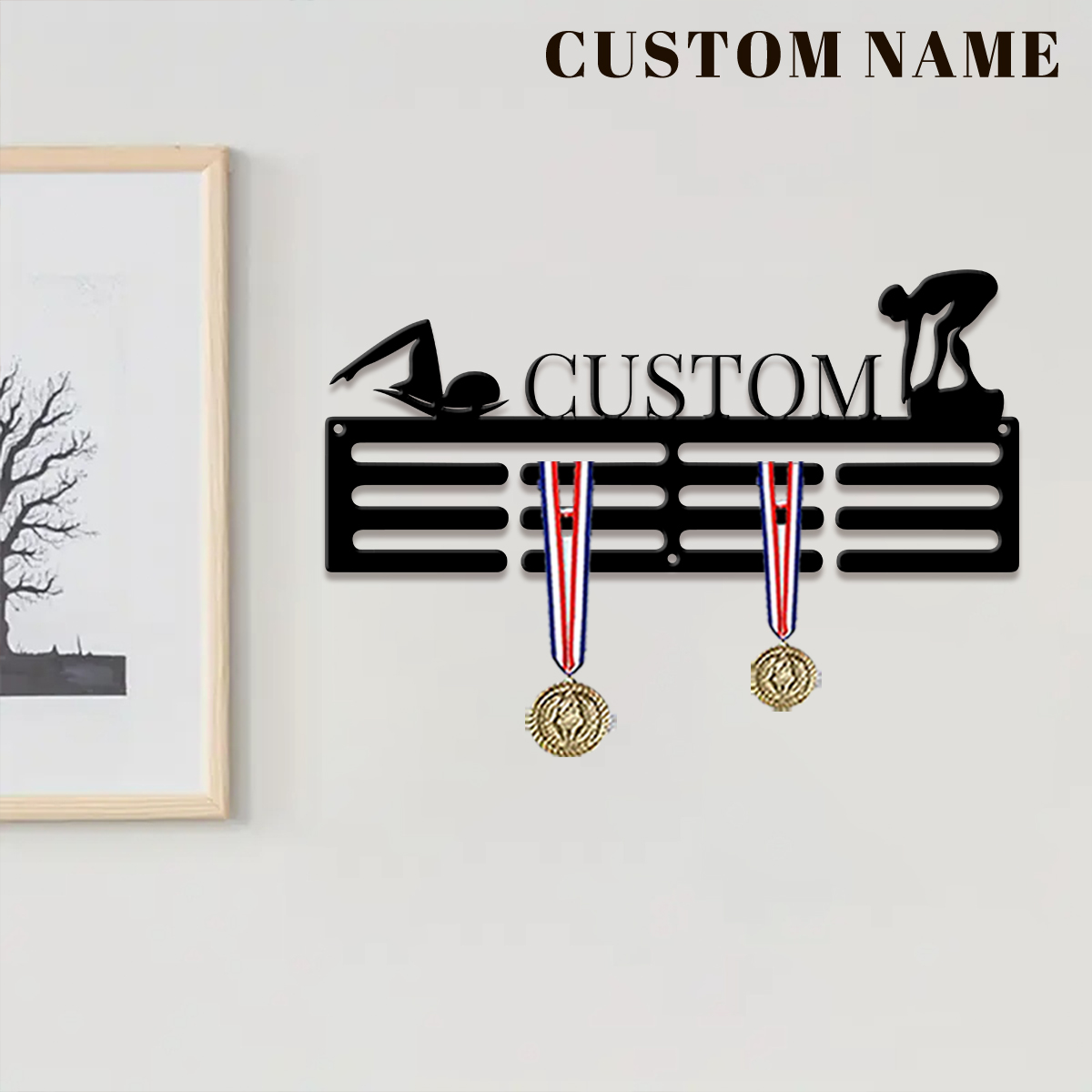 1pc Custom Swimming Metal Meda - Baby Products Decoration 评论和价格