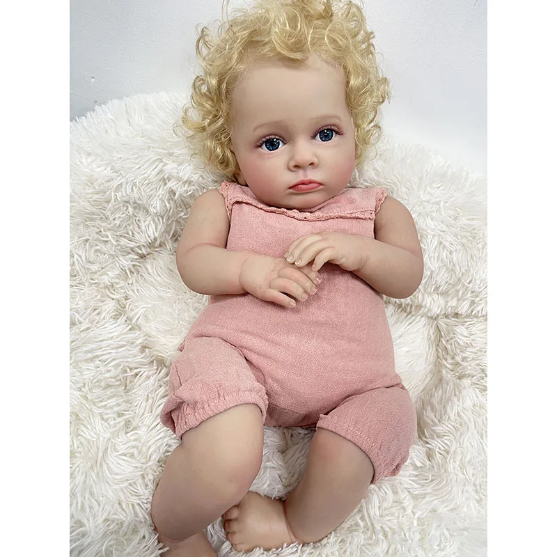 55CM Reborn Toddler Baby Doll  - Baby Products For Curly Hair 评论和价格