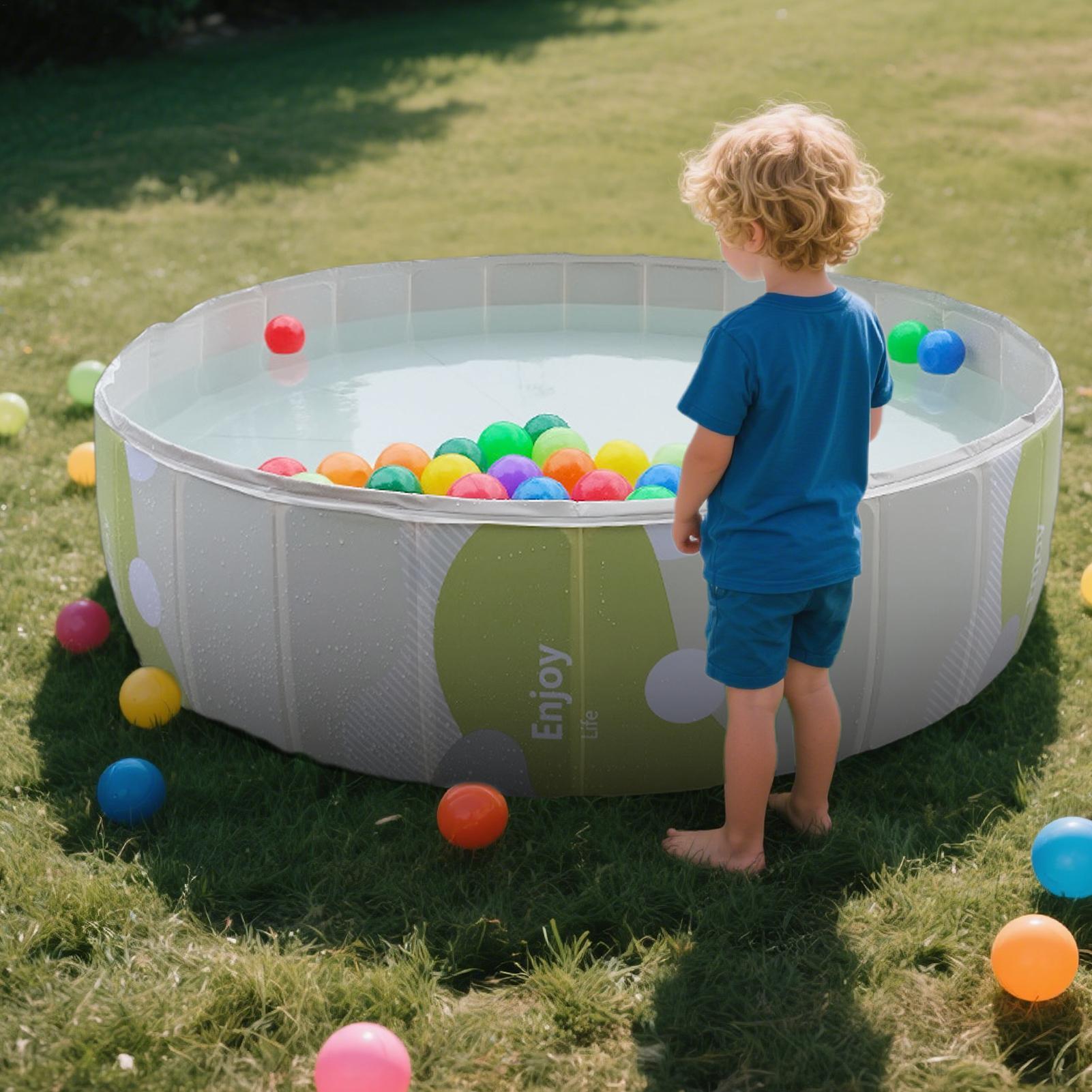 Foldable Kids Pool Wading Pool - Baby Bath Tub Foldable 评论和价格