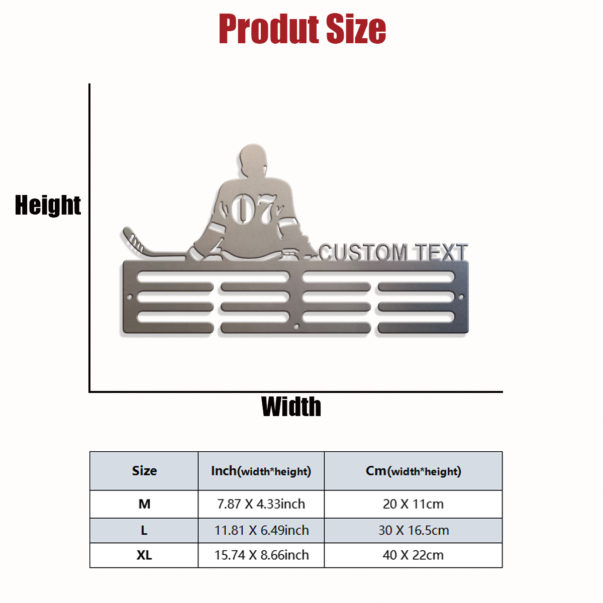 1pc Custom ice hockey metal me - Baby Products Decoration 评论和价格