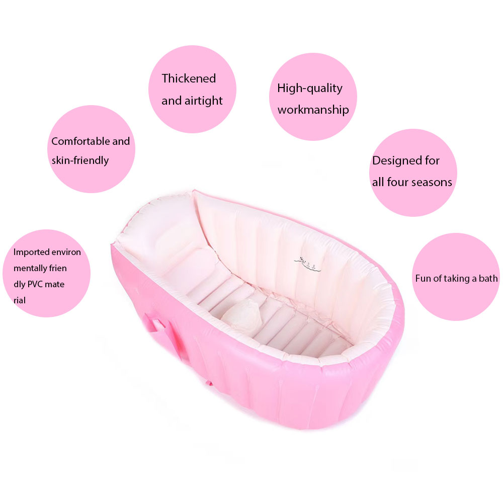 Inflatable Baby Bathtub with A - Baby Bath Tub Foldable 评论和价格