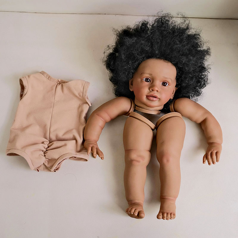 26inch Dark Skin Reborn Pippa  - Baby Products For Curly Hair 评论和价格
